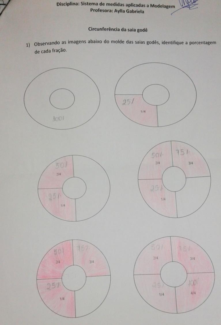 76 Figura 42 Atividade de porcentagem Fonte: Arquivo pessoal, 2014.
