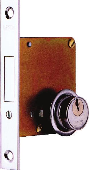 Linha Auxiliares Fechadura 119 - Portas de armário Dimensões Back-set Peso Guarnição 40 x 60mm 40mm 307g c/colar 13.
