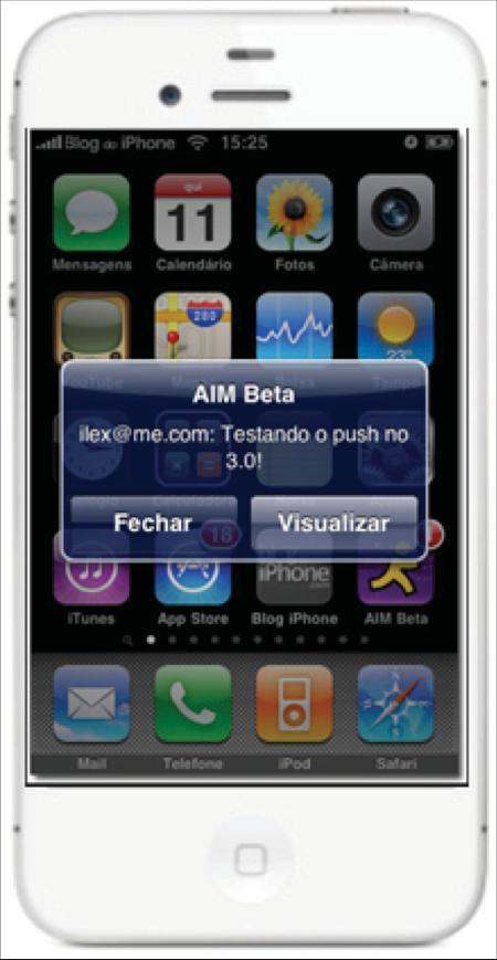 Mobile Push message Aplicativo Mobile, Internas Cód.