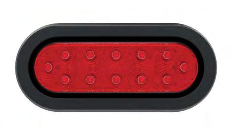 O formato oval e o tamanho dessa luz é comum em diversos veículos, e ela está disponível com LEDs nas cores