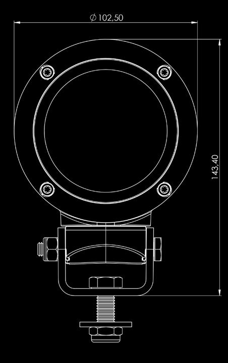 Carcaça: PA6 Material da lente: vidro IP IP 69K Número de peça Lâmpada H9 Tensão Suporte de