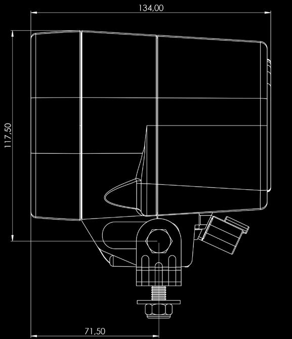 Padrão da lente CXD-15-1 32 24 12 4 N/D D1S 35 W 3 mm, em pé M1 Deutsch (DT4-2P)