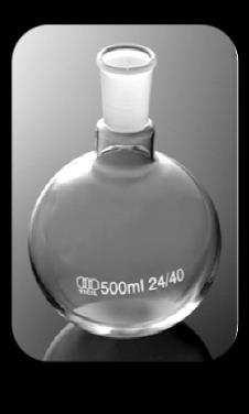 000 ml. BALÃO VOLUMÉTRICO Balão Volumétrico de vidro, utilizado em laboratórios para diversos tipos de ensaios.