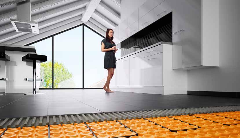 Climatização eléctrica de superfície no pavimento Schlüter -DITRA-HEAT-E é um sistema de climatização eléctrica do pavimento que permite obter pisos com um calor agradável.