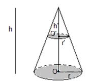 4.4 Cone pirâmide. Para obter o volume do cone faremos uma comparação com o volume da Proposição 4.4.1: i.