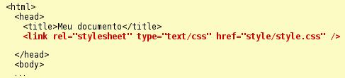 Exemplo External Style Sheet Para página default.