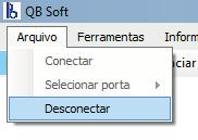 CAPÍTULO 3: OPERAÇÃO DO LEITOR QUANTUM BLUE COM O QBSOFT 3.3 Barra de menu A barra de menu contém três grupos de menu, File (Arquivo), Tools (Ferramentas) e Info (Informações).