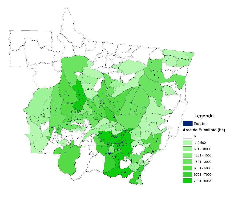 Análise de mercado Desenvolvimento da cadeia do eucalipto para biomassa Regiões Área de Eucalipto 2015 (ha) Demanda por Balanço (ha) Eucalipto (ha) Centro-Sul 28.227 12.055 16.