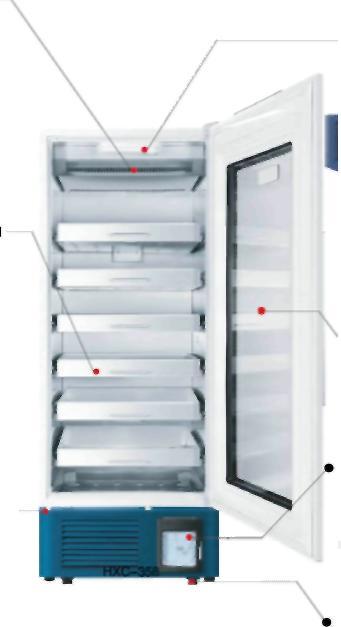 4 º C Refrigerador Desempenho Refrigerador para armazena legal e com segurança o total do sangue/ eritrócitos concentrados a +4ºC.
