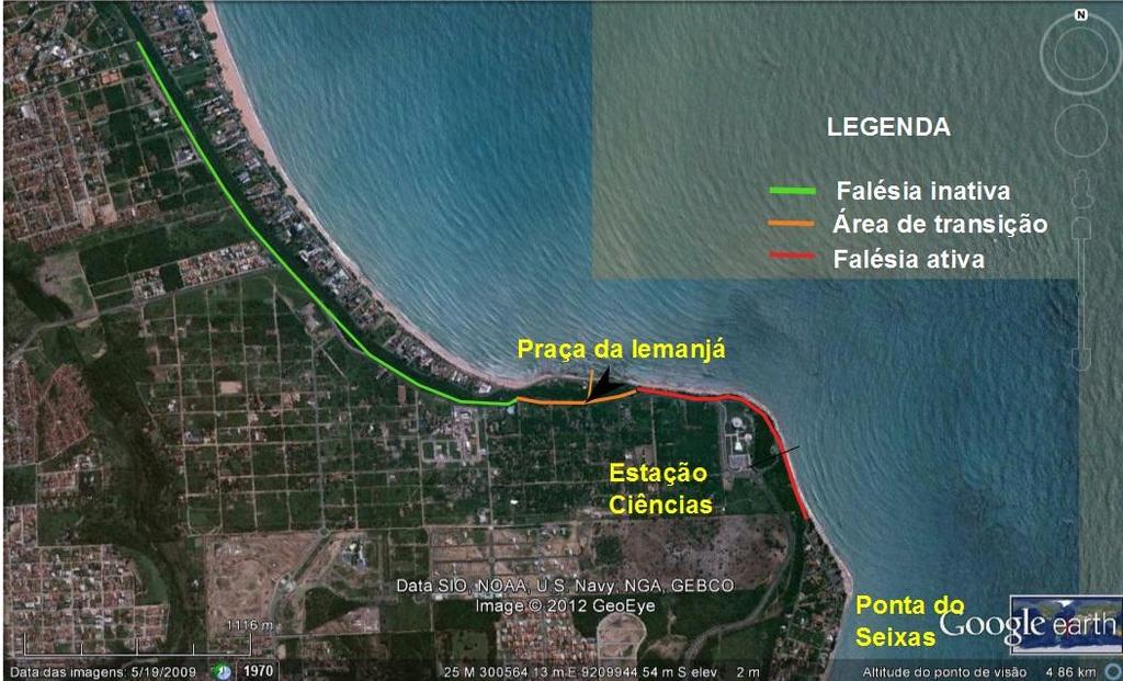 A linha de costa do litoral paraibano apresenta uma grande heterogeneidade, com pontas arenosas, resultantes da proteção parcial de terraços de abrasão e recifes areníticos e coralinos, além de