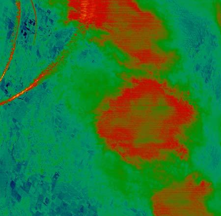 Composição das nuvens: água, gelo Imagens: MODIS