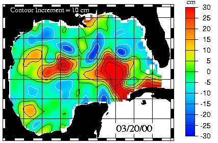 Altimetria por satélite Anomalia do nível do mar sobre o