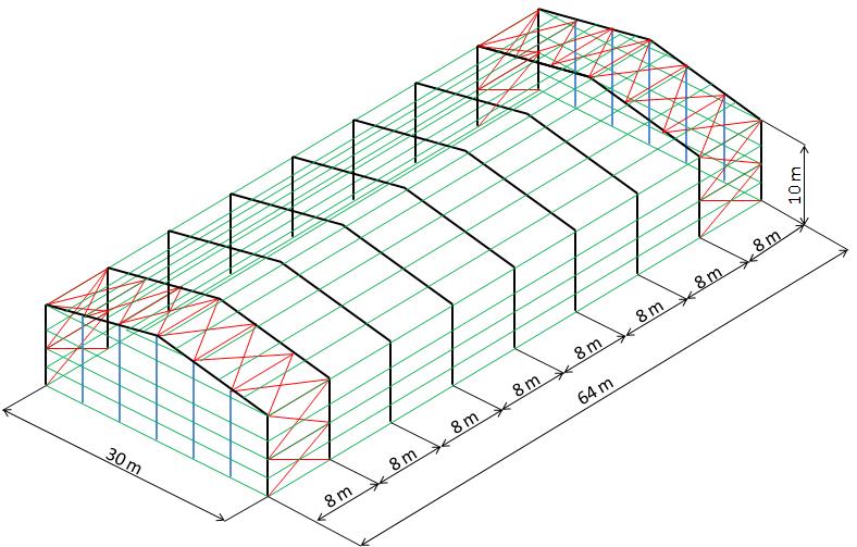 proposta, no entanto não foi feito esse dimensionamento, sendo apresentado apenas o aspeto da fachada com um possível portão.