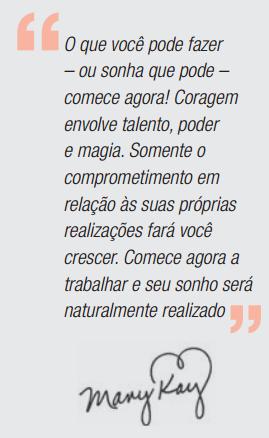 Inspiração da Semana "Nunca se dê por vencida, pois você nunca sabe se a próxima tentativa será aquela que vai realmente funcionar.