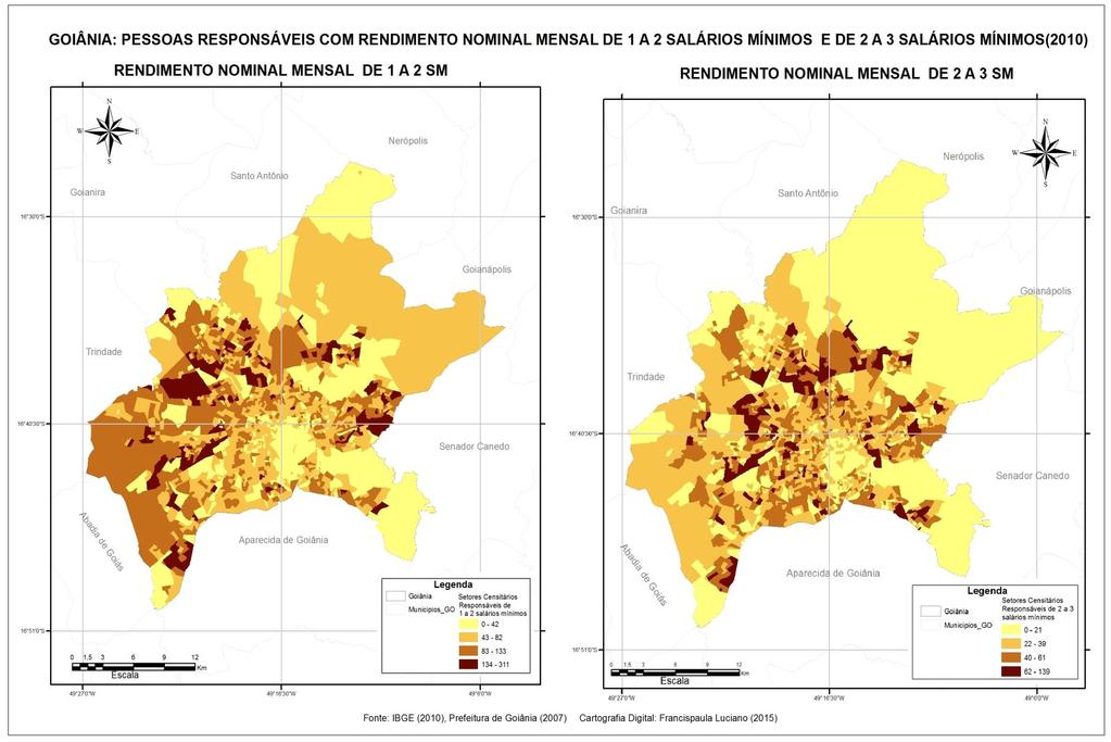 Mapa 9 Goiânia/GO: pessoas responsáveis com rendimento
