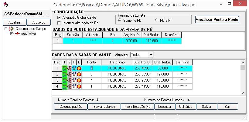 Também é possível visualizar em Formato de Planilha, Basta clicar em Visualizar em Planilha