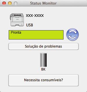 Página inicial > Imprimir > Imprimir a partir do computador (Macintosh) > Monitorizar o estado do equipamento a partir do computador (Macintosh) Monitorizar o estado do equipamento a partir do