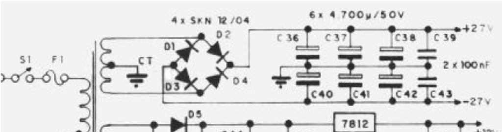 Exemplos de Fontes CC Simétricas (*) Exemplo de circuito com duas