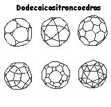 2 c u b o c t a t r o n c o e d r o s 2 3 4 5 6 7 6 do truncamento do dodecaedro ou Icosaedro d o d e c a i c o s i t r o n c o e d r o s 8 9 10 11 12 13 POLIEDROS SEMI-REGULARES EQUIFACIAIS São