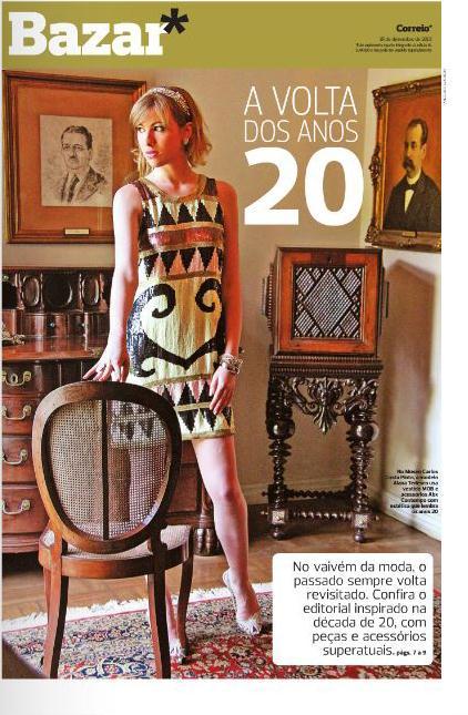 6 Figura 5 e 6: Editorial sobre a volta dos anos 1920 na moda e em homenagem a Iemanjá (http://www.facebook.com/bazar), 2014.