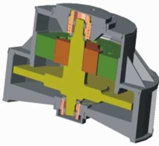 Esse sistema armazena energia cinética em um volante de inércia. Basicamente, o Flywheel é composto de uma máquina síncrona que é montada no mesmo eixo de um volante de inércia. A Fig. 3.