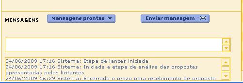 Acionada a opção randômico (que pode ser manual, por comando do pregoeiro, ou automático, pelo sistema), a ferramenta encerrará a licitação aleatoriamente, a qualquer momento, em até 30