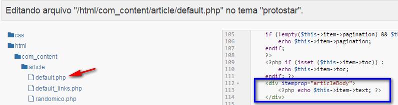 Para criar o arquivo de override copie (ctrl+c) todo o código do arquivo randomico.