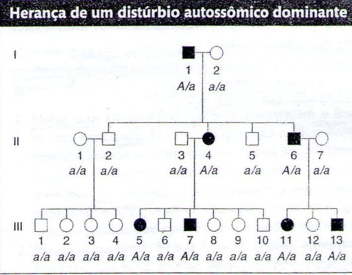 mães afetados transmitem o fenótipo para os filhos e