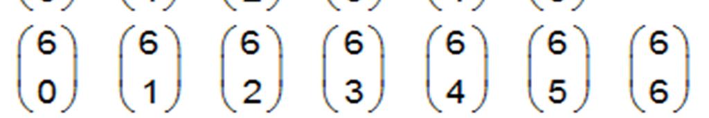 especificamete temos: o elemeto da liha e colua é ; os elemetos (a ordem) da liha são 0,,, ; os elemetos (a ordem) da