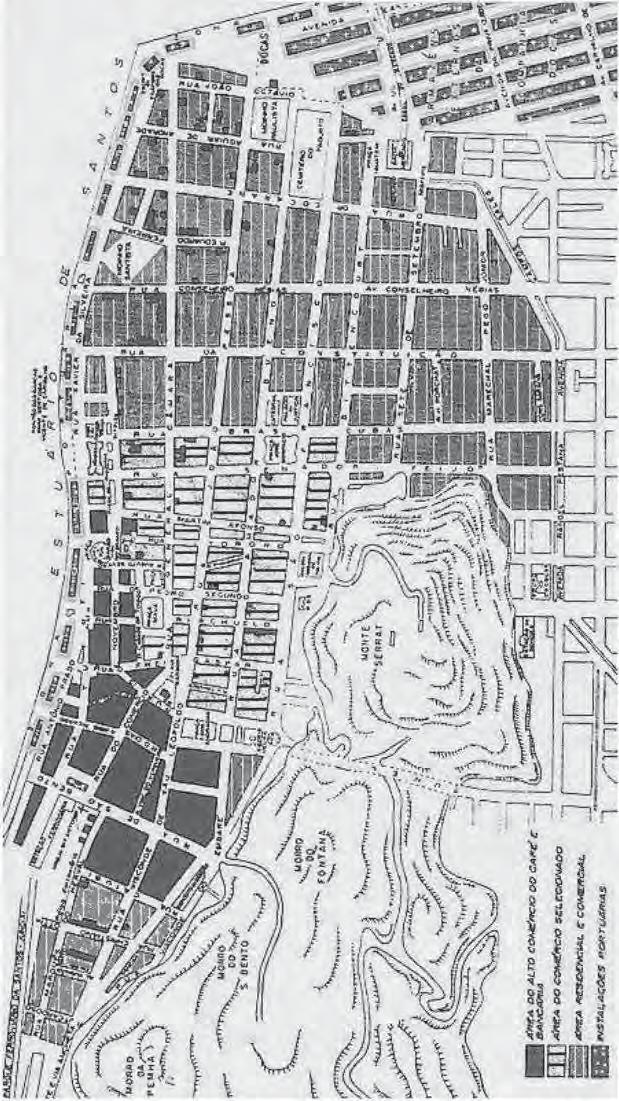 Figura 10: Santos - Áreas Diferenciadas do Grande Centro Comercial.
