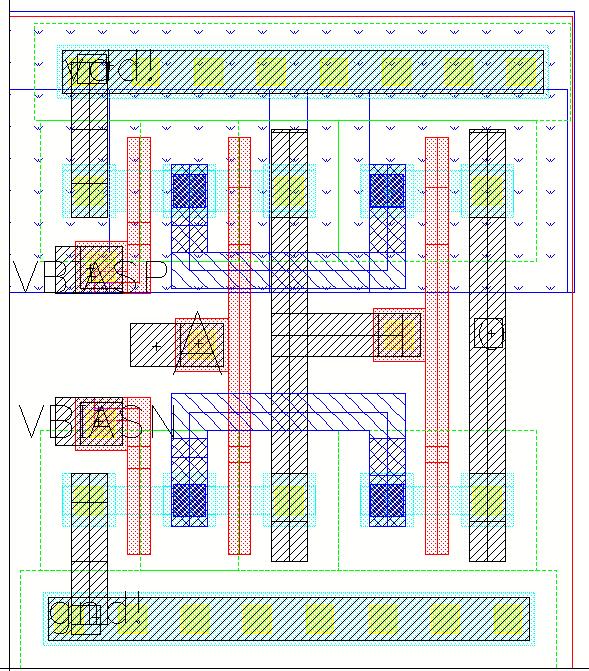 52 Figura 5.4: Layout para o elemento de atraso programável proposto por Knudsen (2006). Fonte: SOUZA (2012) Figura 5.5: Layout proposto para o novo elemento de atraso configurável (CDE).