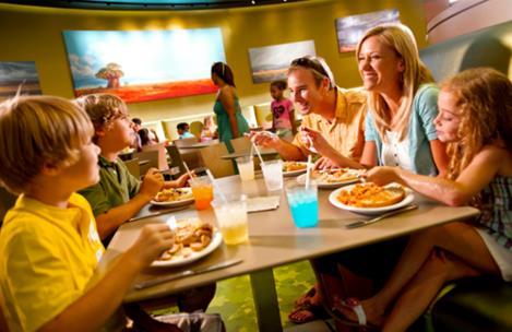 Hospedagem com Plano de refeição Dining Plan grátis Promoção LDR Hotéis de Categorias Moderada: Disney's Caribbean Beach Resort, Disney's Coronado Springs Resort, The Cabins at Disney's Fort