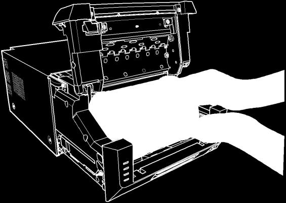 Instalação da impressora É possível trocar a largura do papel no suporte
