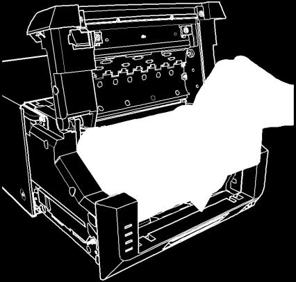 A série DP-DS820 não pode imprimir com a caixa de resíduos removida.