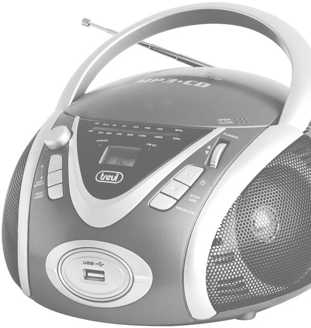 Guida d uso User guide LETTORE CD/MP3/USB CON RADIO AM/FM STEREO Manuale d'uso e installazione CD/MP3/USB PLAYER WITH AM/FM RADIO STEREO Instruction manual LECTEUR DE CD/MP3/USB AVEC RADIO AM/FM