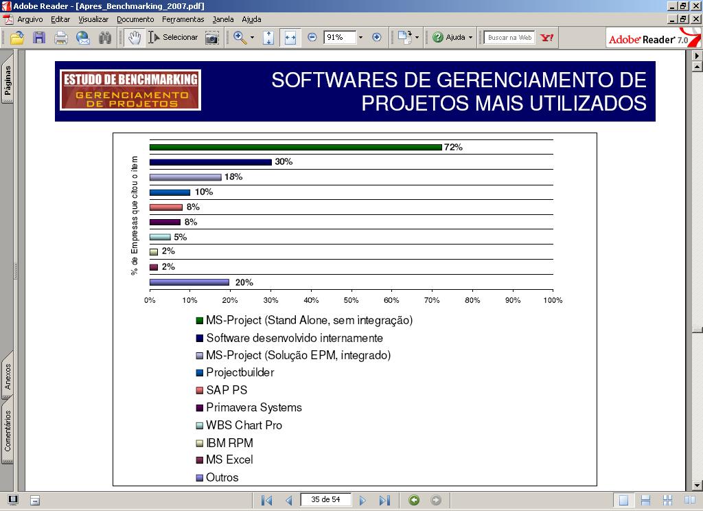 líder de mercado (PMI-Brasil 2007) Estudo completo em