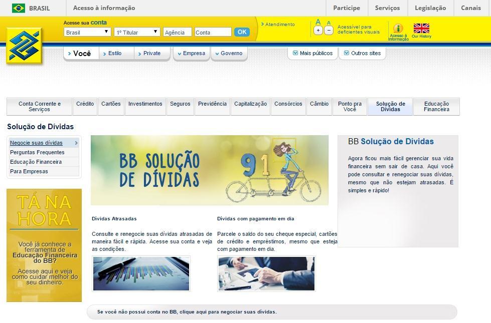 Portal BB Solução de Dívidas Ganho de eficiência nas renegociações R$ 1,6 bilhão de acordos