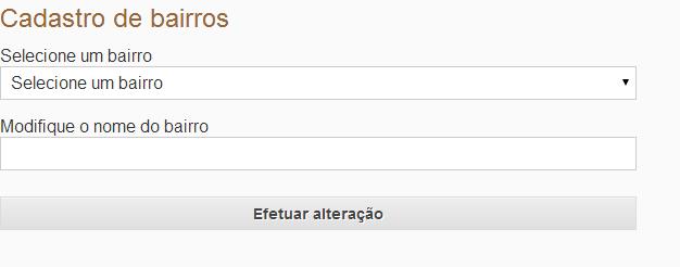 18 Alteração de bairro.