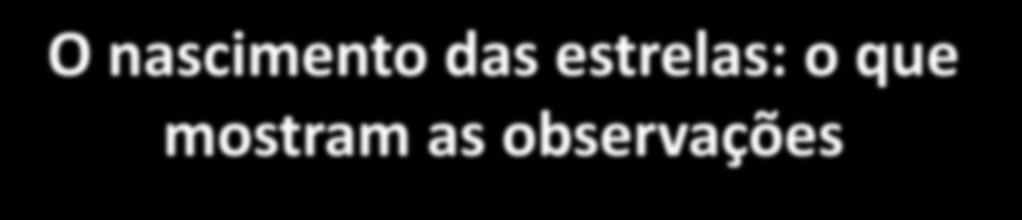 O nascimento das