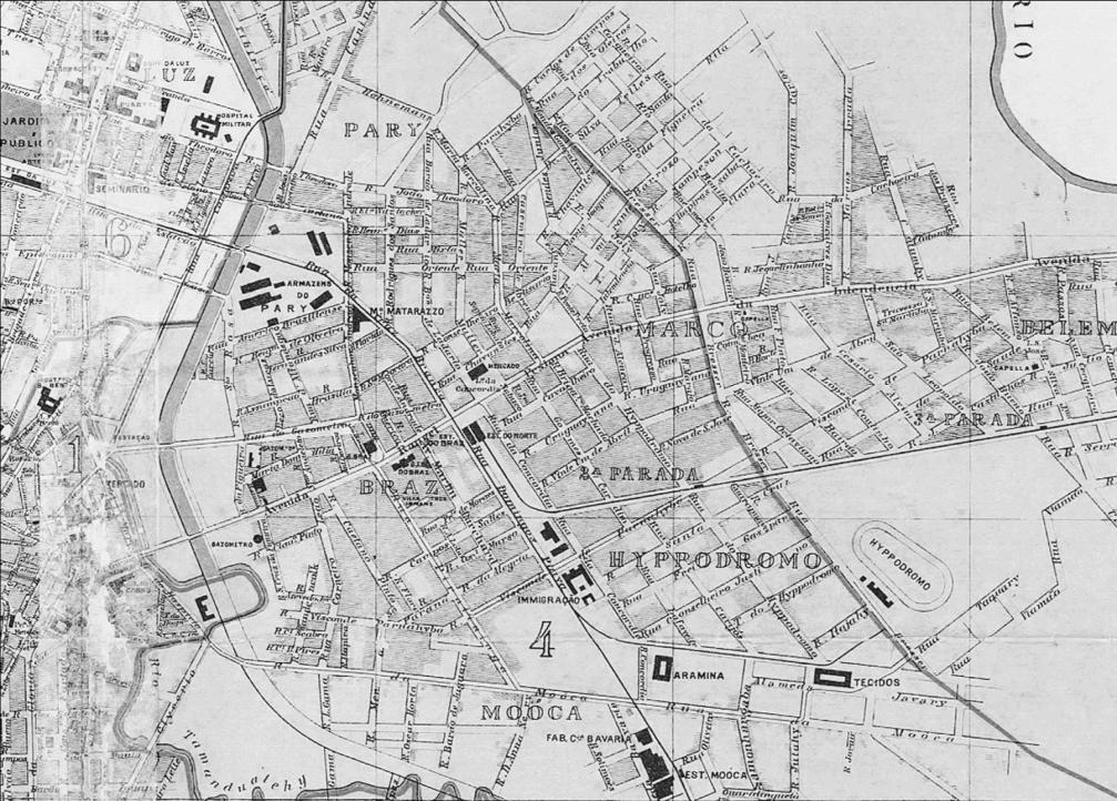 Figura 3 - Bairro Mooca em 1905 Fonte - COCOCI, Alexandre Mariano; COSTA, Luiz Fructuoso.