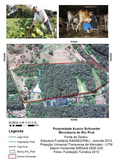 Sistema de Informações Geográficas Direcionado ao Turismo Rural em Joinville, Santa Catarina Fig. 7 - Propriedade Acácio Schroeder na microbacia do Rio Piraí. Fig. 8 - Salto Piraí na microbacia do Rio Piraí.