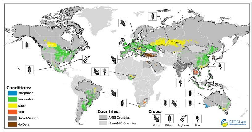 Aplicações: GEOGLAM Fonte: