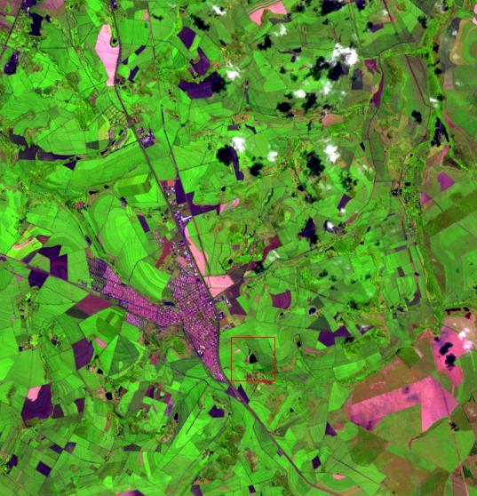 Visível vermelho NIR SWIR Interpretação de alvos agrícolas em imagens de satélite Composição