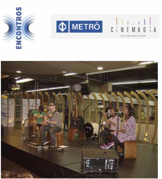 CLIPPING 2013 - Show no metrô Paraíso/SP pelo projeto