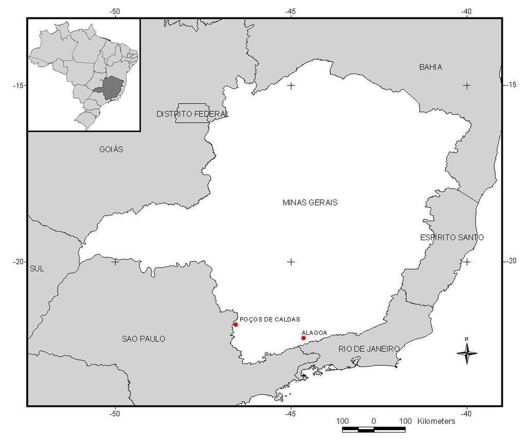 The Parque Estadual da Serra do Papagaio (PESP, municipalities of Aiuruoca, Alagoa, Baependi, Itamonte and Pouso Alto, Minas Gerais state), situated at Serra da Mantiqueira (Mantiqueira Mountain