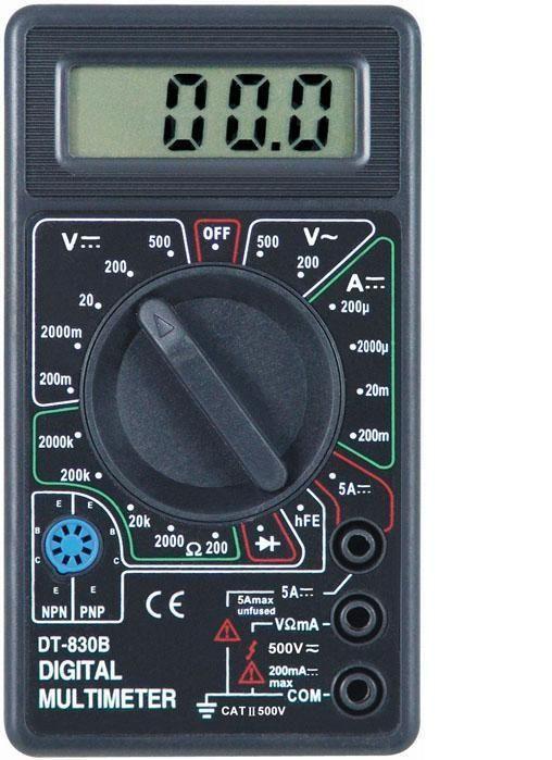 Multímetro Digital Instrumento para medidas de grandezas elétricas em DC e AC (baixas frequências) Principais medidas: Tensão e