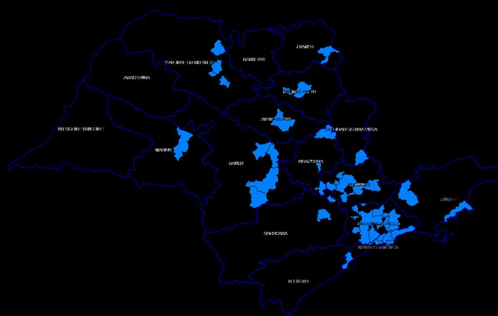 Distribuição dos casos de