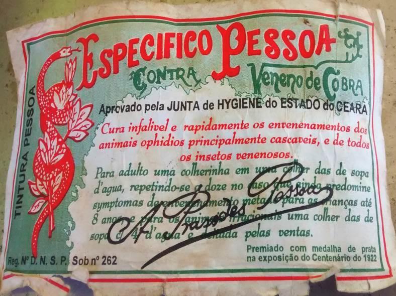 56 época nos ensinaram um antídoto, para veneno de cobra, aranha, vespa.