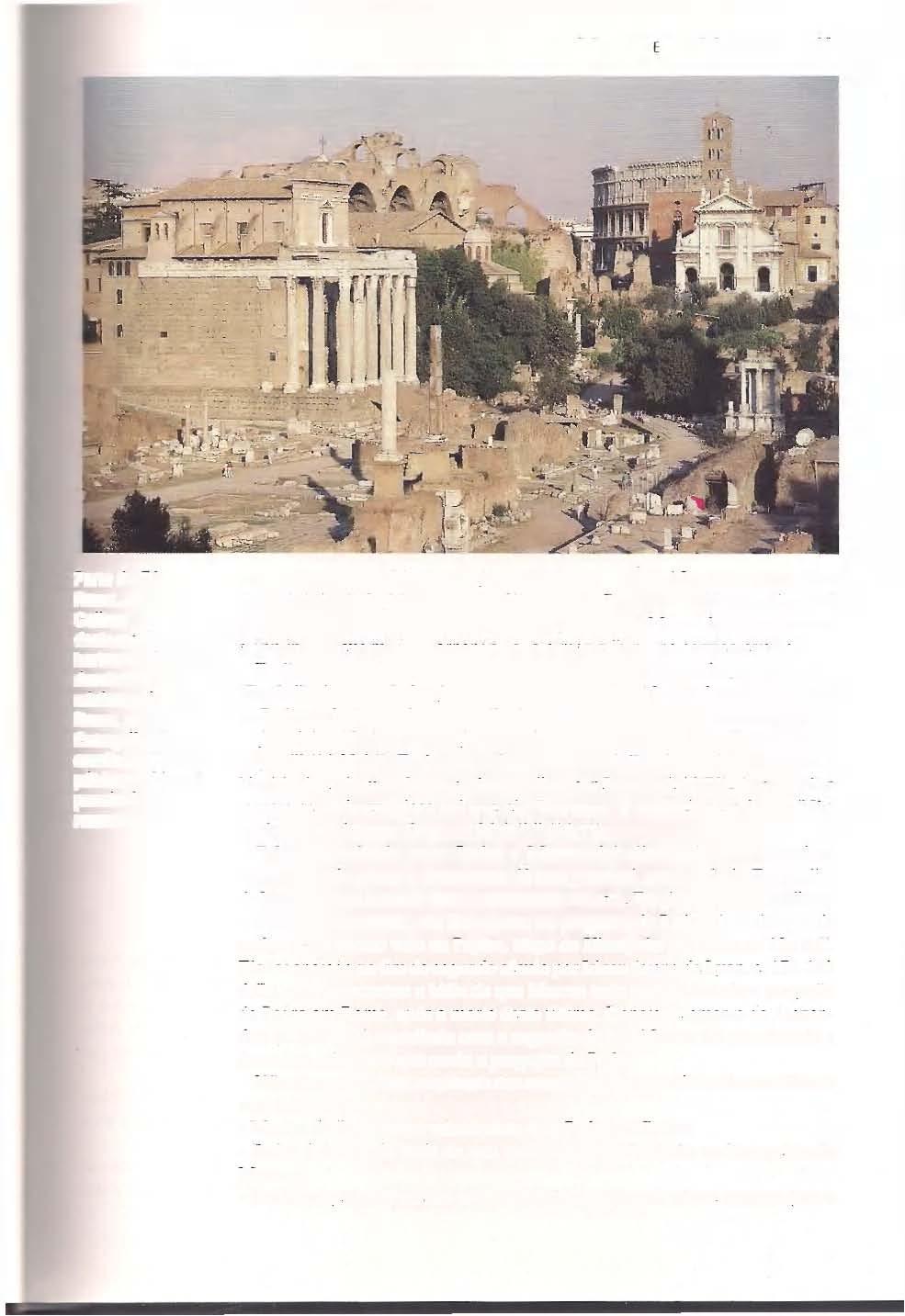 MARCOS E SUA MENSAGEM 19 Parte do Fórum, Roma, com o Coliseu destacando-se no horizonte.