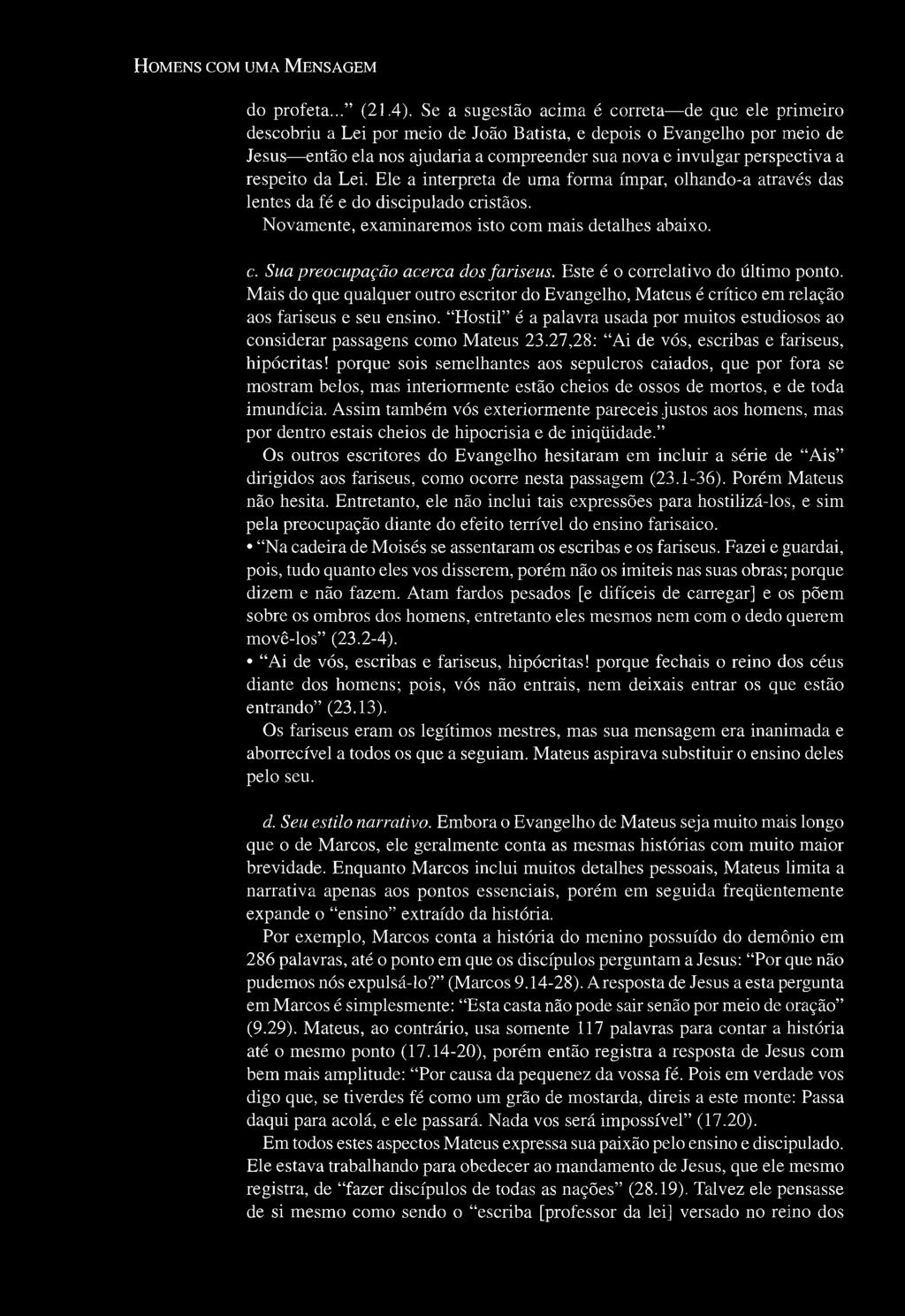 40 HOMENS COM UMA MENSAGEM do profeta..." (21.4).